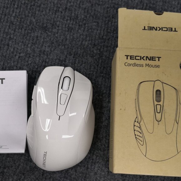 Tecknet Wireless Optical Mouse M003 WHITE - Picture 1 of 9
